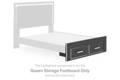 Zuraleus - Queen Storage Footboard - Black