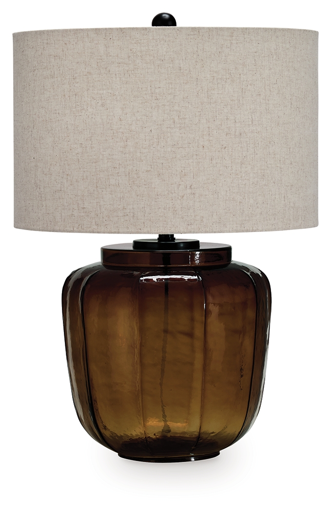 Bainmore - Glass Table Lamp - Amber