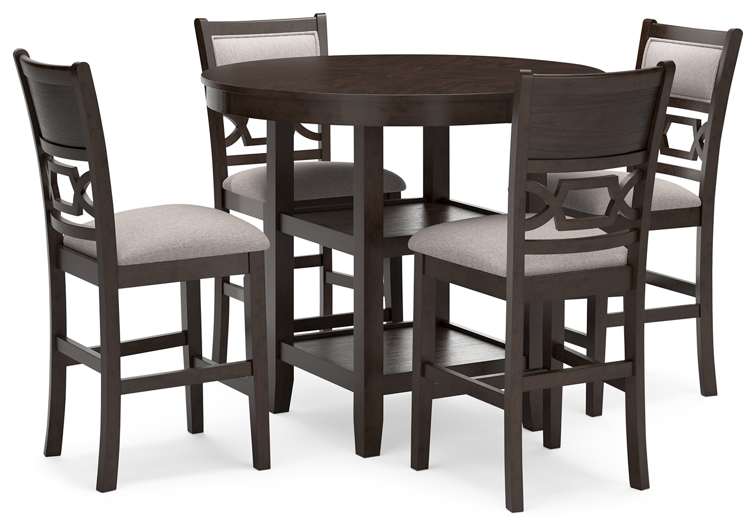 Langwest - Dining Room Counter Table Set (Set of 5) - Brown
