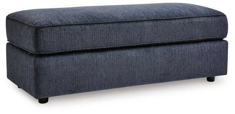 Albar Place - Oversized Accent Ottoman - Cobalt