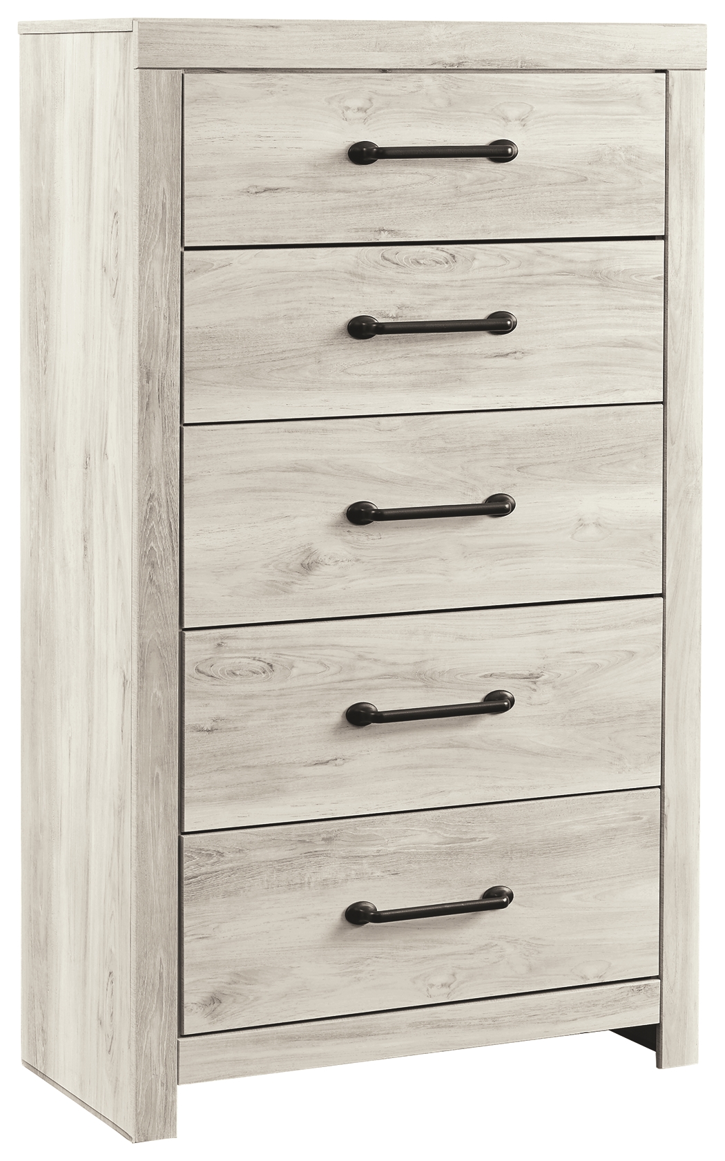 Cambeck - Five Drawer Chest - Whitewash
