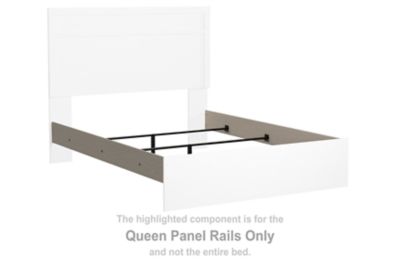Stelsie - Queen Panel Rails - White