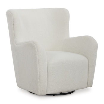 Rowenburg - Swivel Glider Accent Chair - Cream