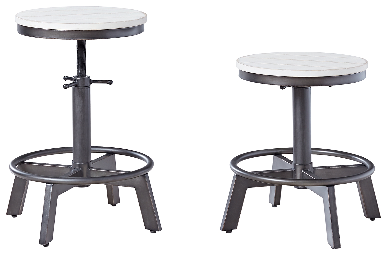 Torjin - Swivel Stool (Set of 2) - Vintage White