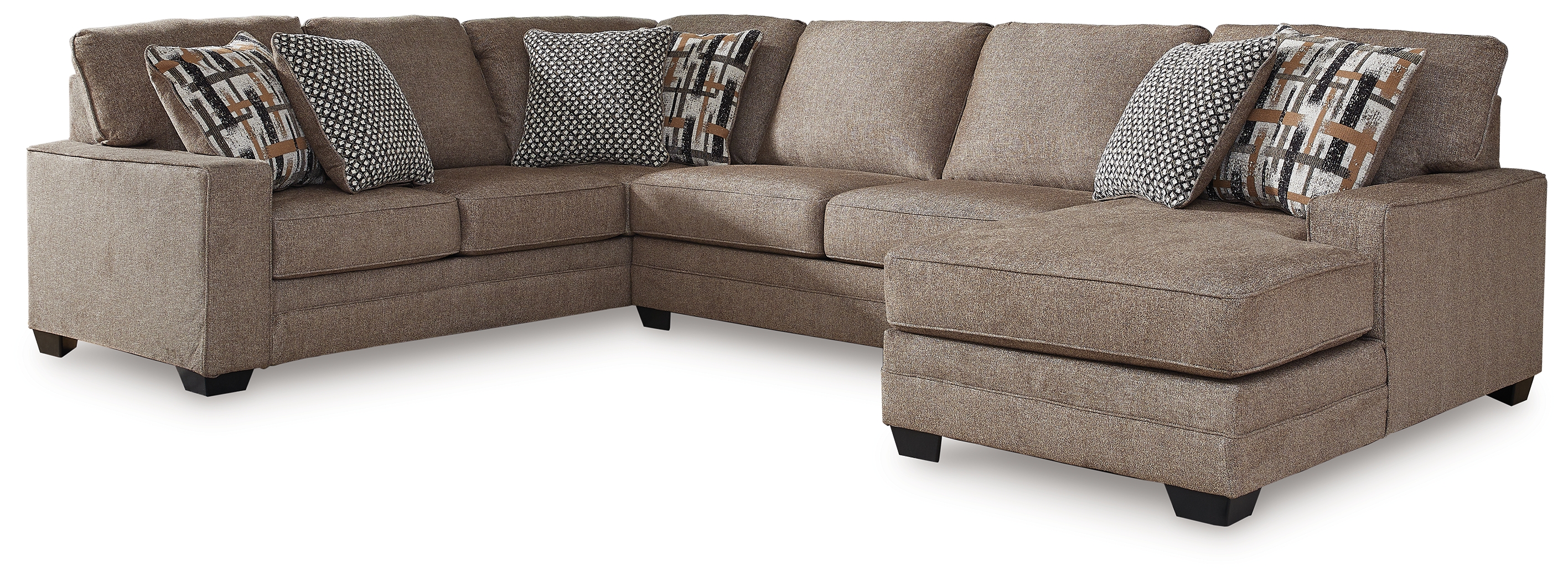 Cannonbrook - 3-Piece Sectional With Raf Corner Chaise - Nutmeg