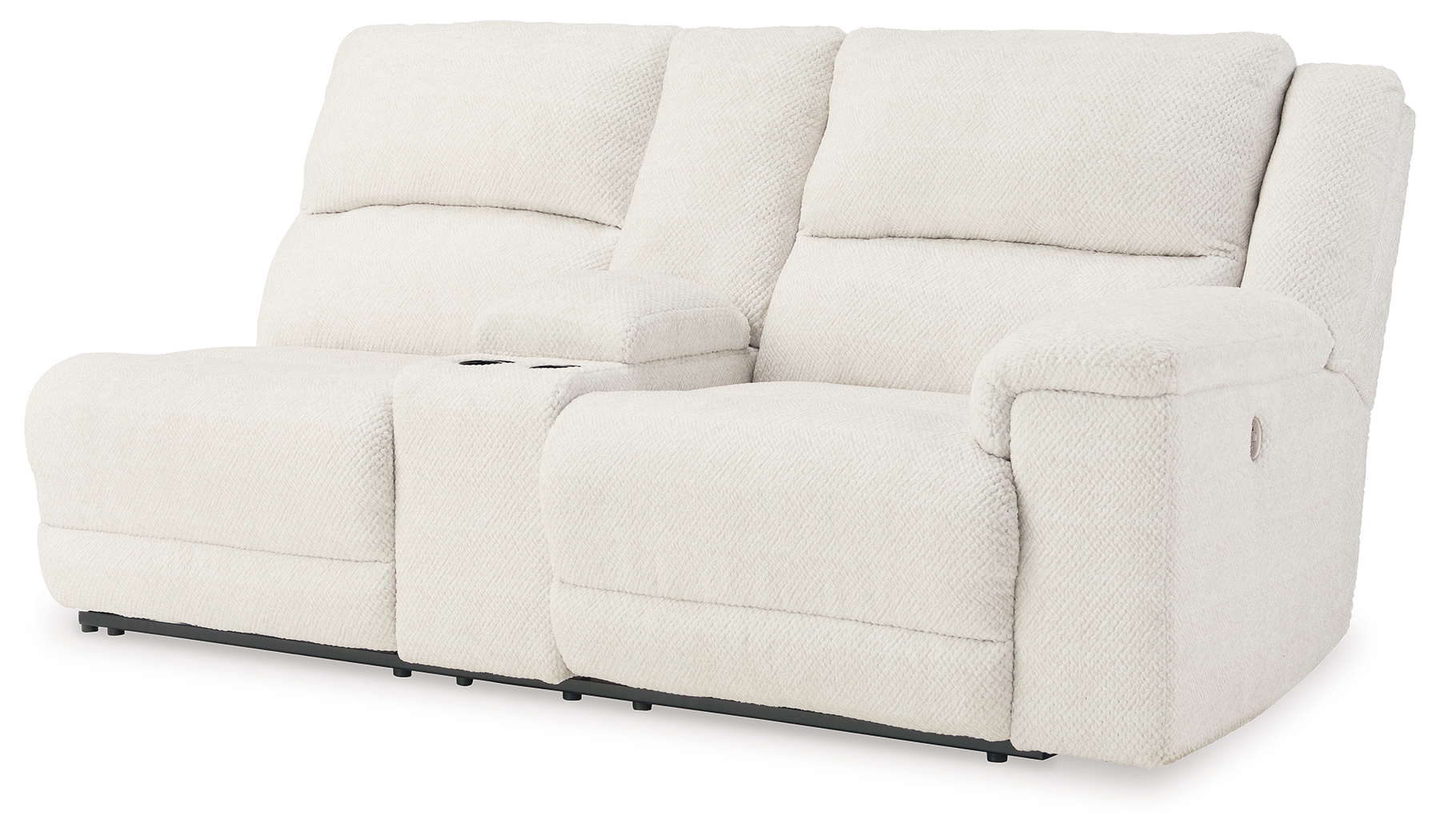 Keensburg - Raf Dbl Power Reclining Loveseat With Console - Linen