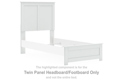 Bostwick Shoals - Twin Panel Headboard/Footboard - White