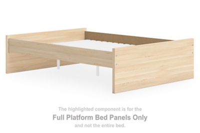 Onita - Full Platform Bed Panels - Natural