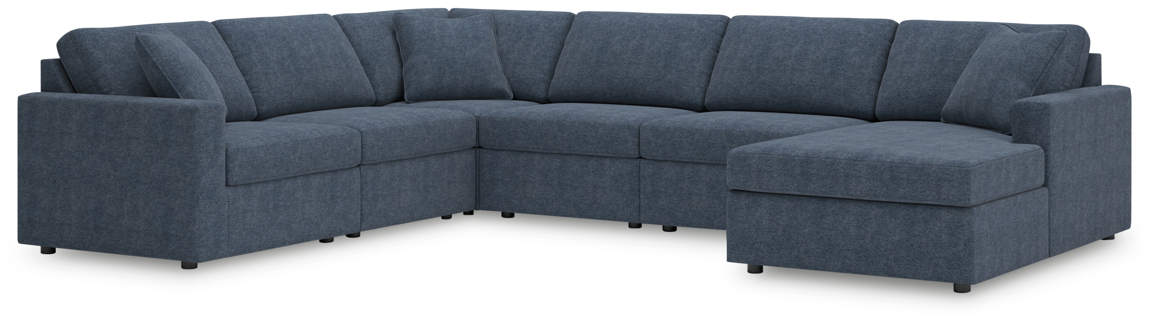 Modmax - 6-Piece Sectional With Raf Corner Chaise - Ink