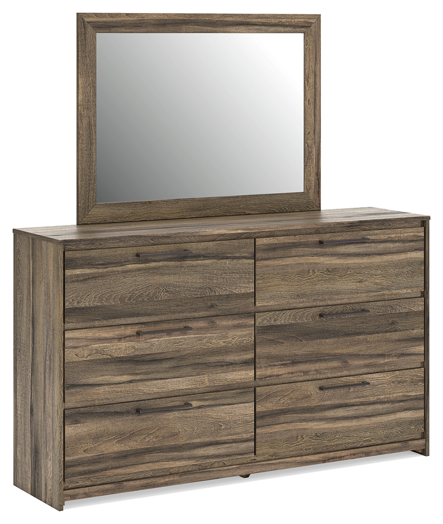 Elbrim - Dresser And Mirror - Brown