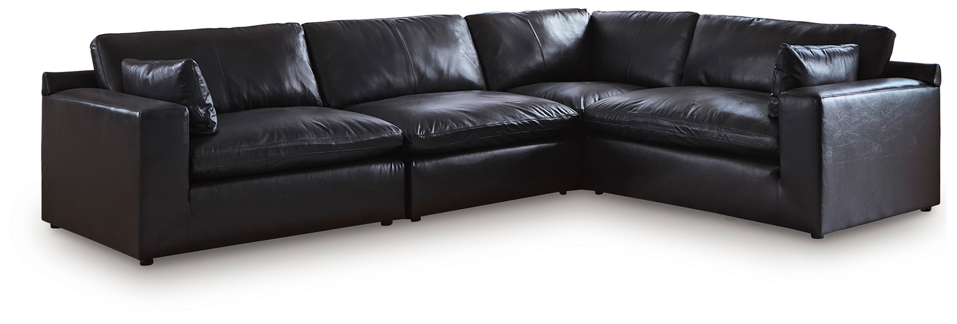 Emilia - 4-Piece Sectional - Black