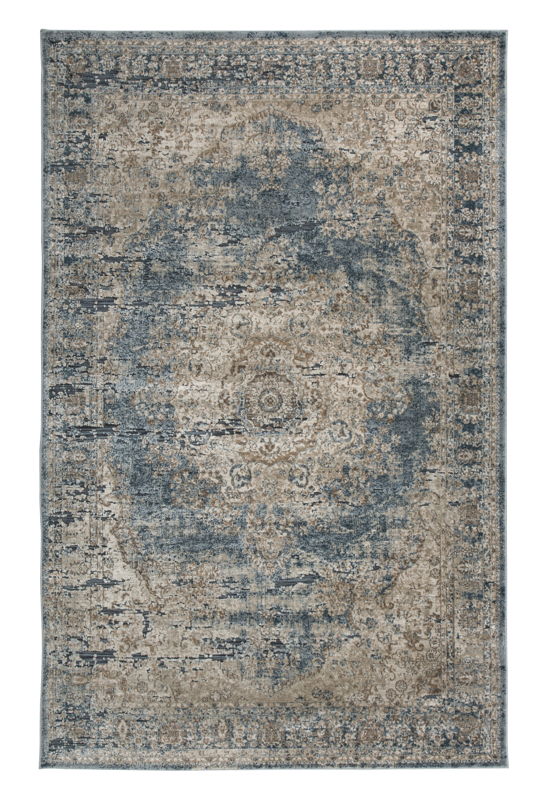 South - 5' x 7' Rug - Blue / Beige