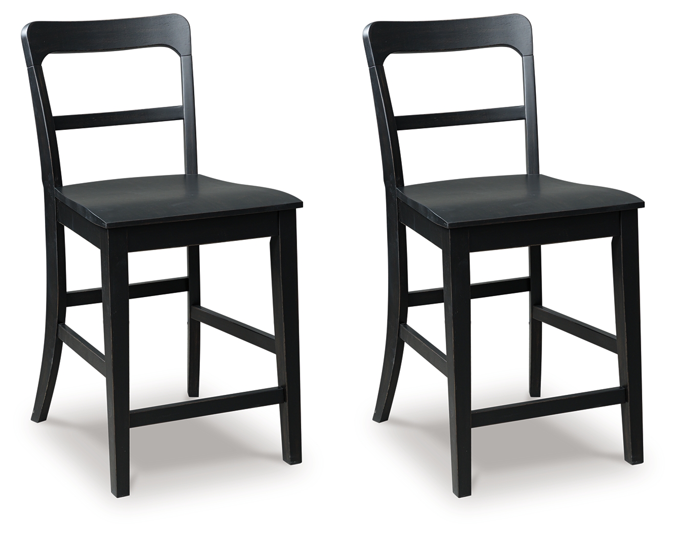 Greddinton - Barstool (Set of 2) - Black