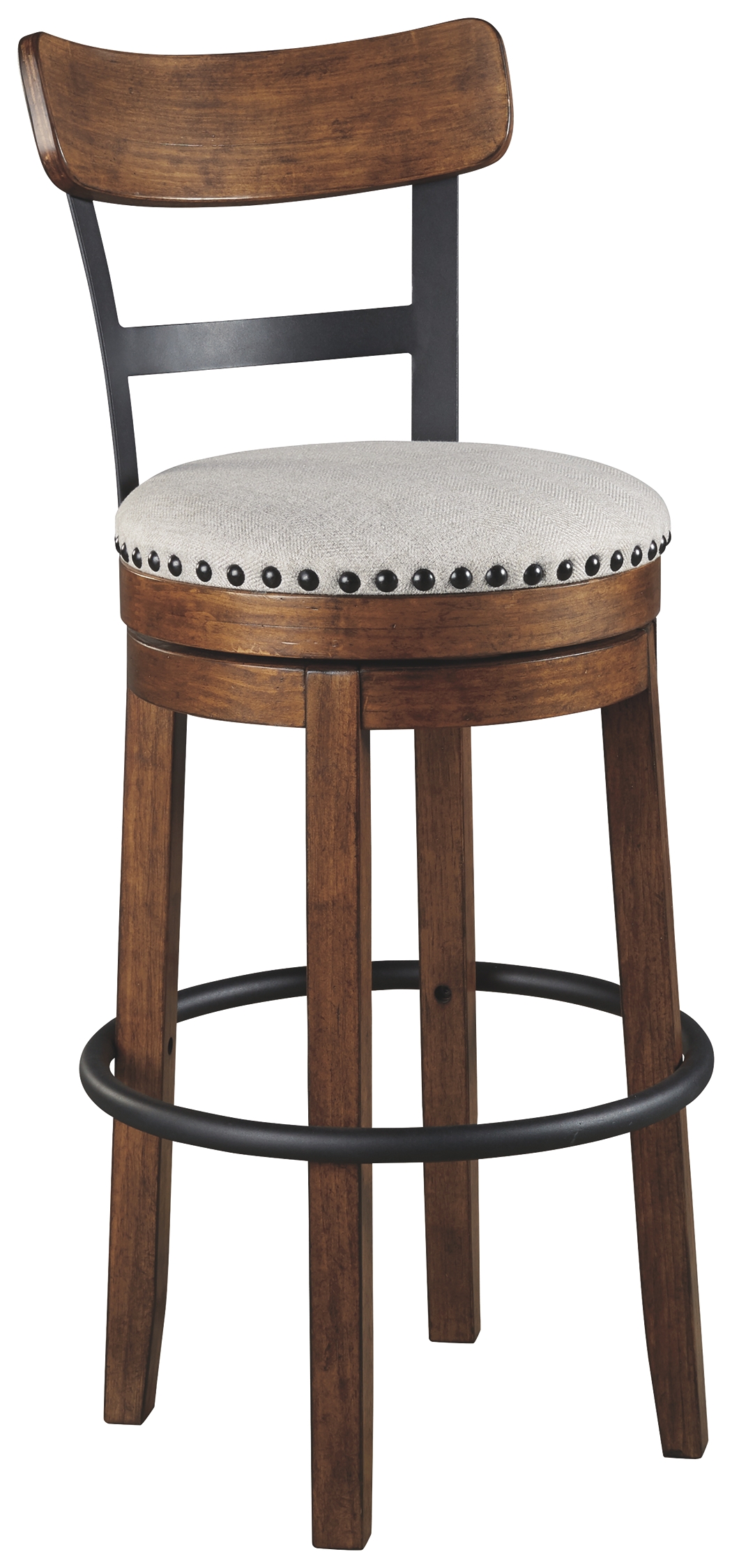 Valebeck - Tall UPH Swivel Barstool - Brown