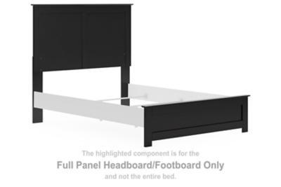 Maribel - Full Panel Headboard/Footboard - Black