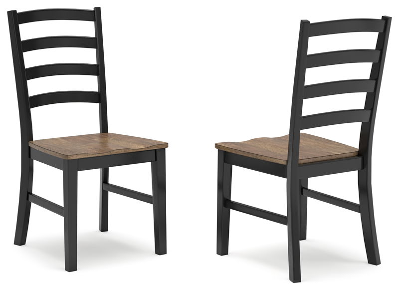 Wildenauer - Dining Room Side Chair (Set of 2) - Brown / Black