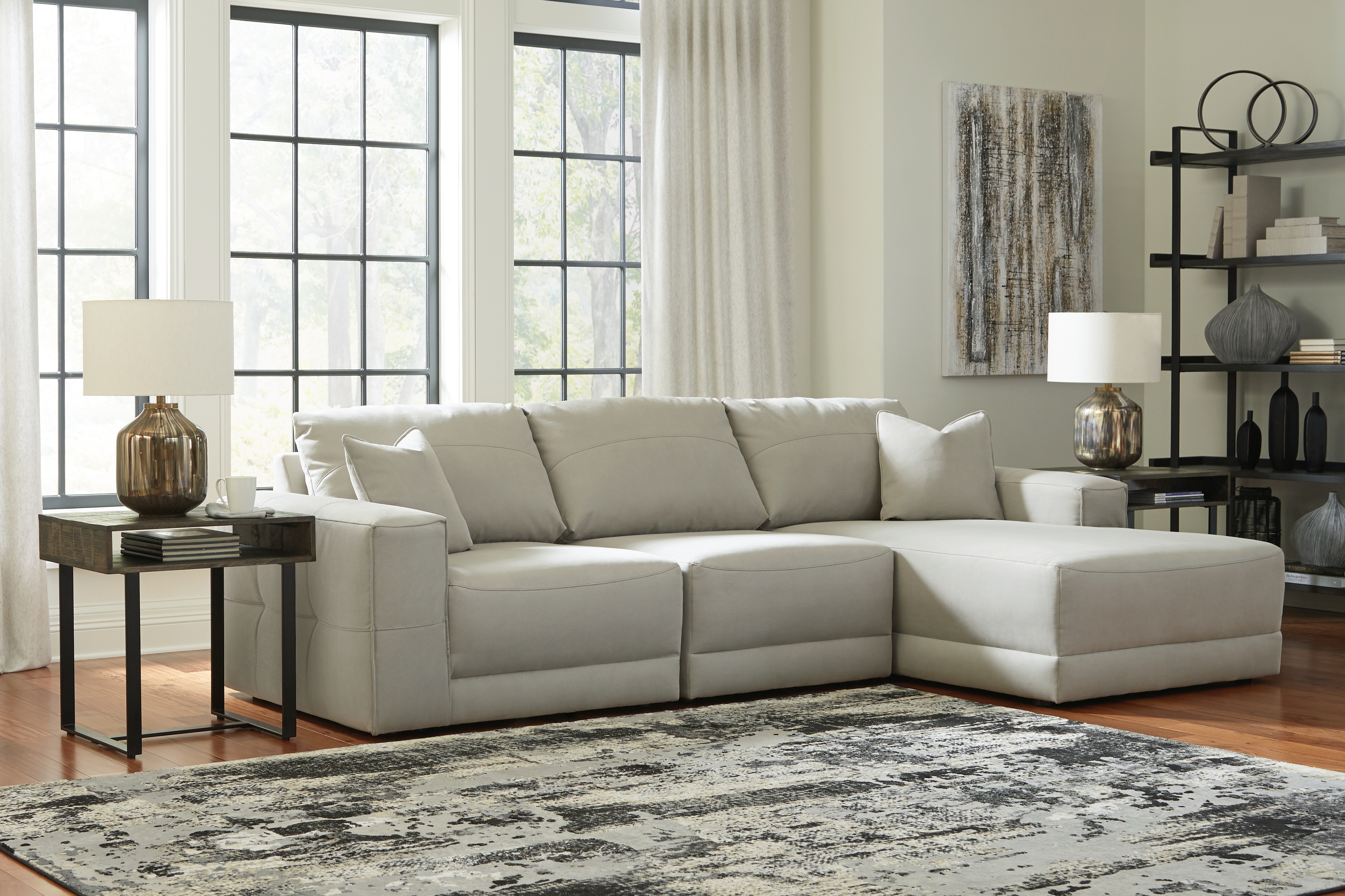 Next-Gen Gaucho - Right Arm Facing Corner Chaise 3 Pc Sectional - Gray