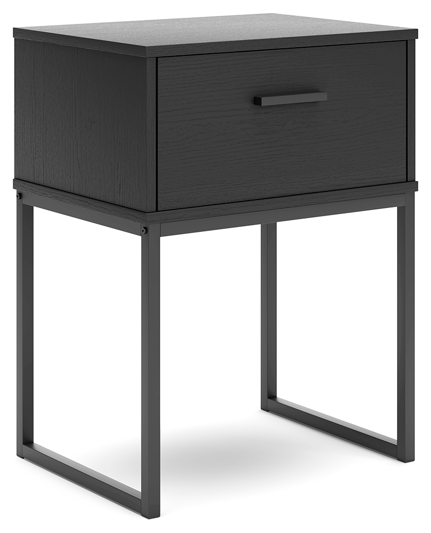 Socalle - One Drawer Night Stand - Black