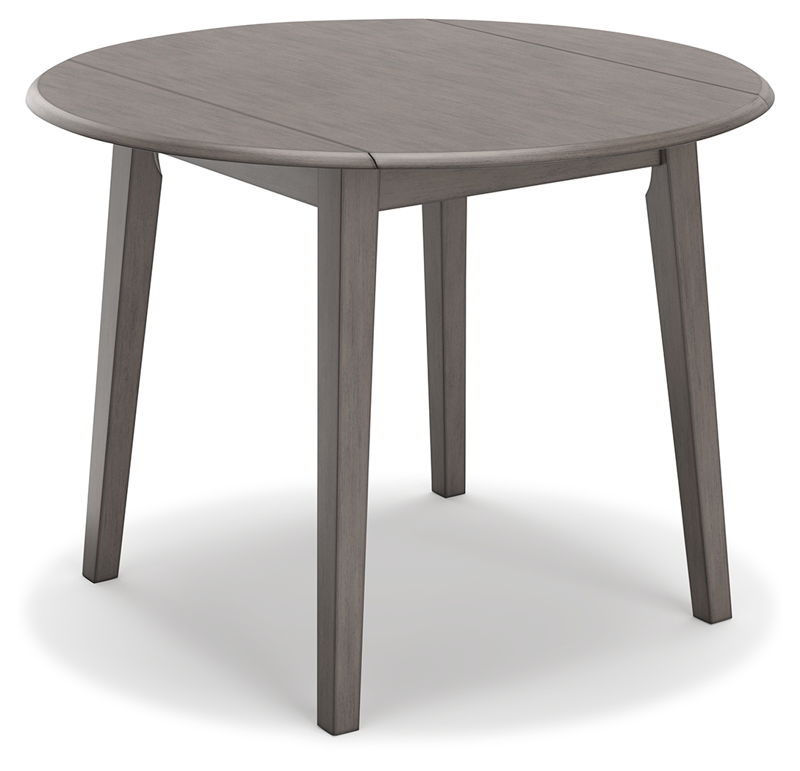 Shullden - Round Drm Drop Leaf Table - Gray