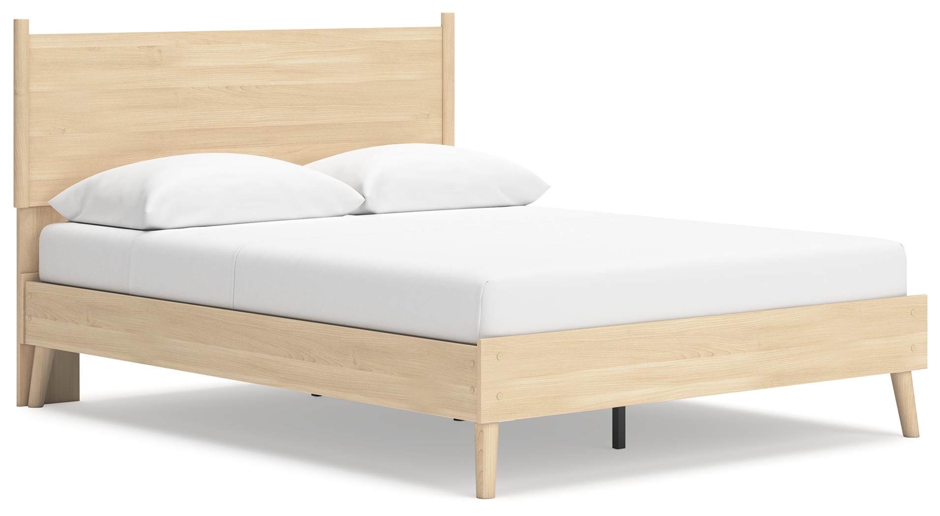 Cabinella - Queen Platform Panel Bed - Tan