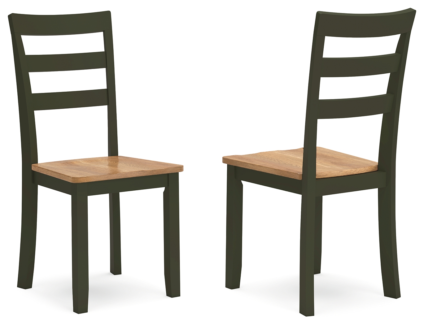 Gesthaven - Dining Room Side Chair (Set of 2) - Natural / Green