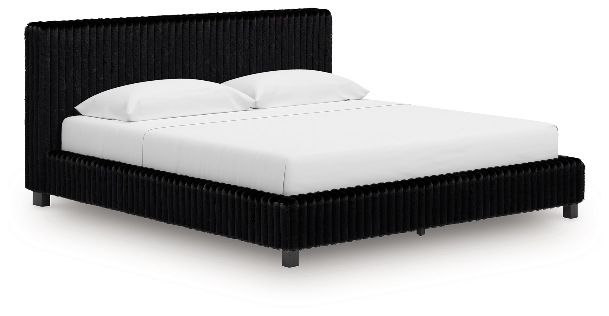 Zuraleus - King Upholstered Bed - Black