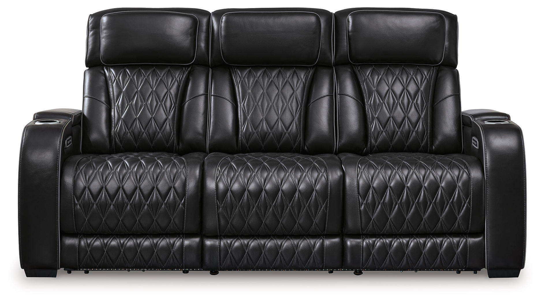 Boyington - Power Reclining Sofa With Adj Headrest - Black