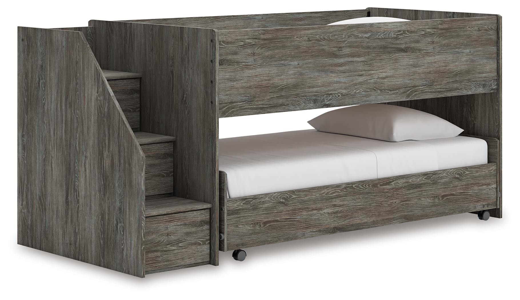 Frandern - Twin Over Twin Loft Bed - Gray