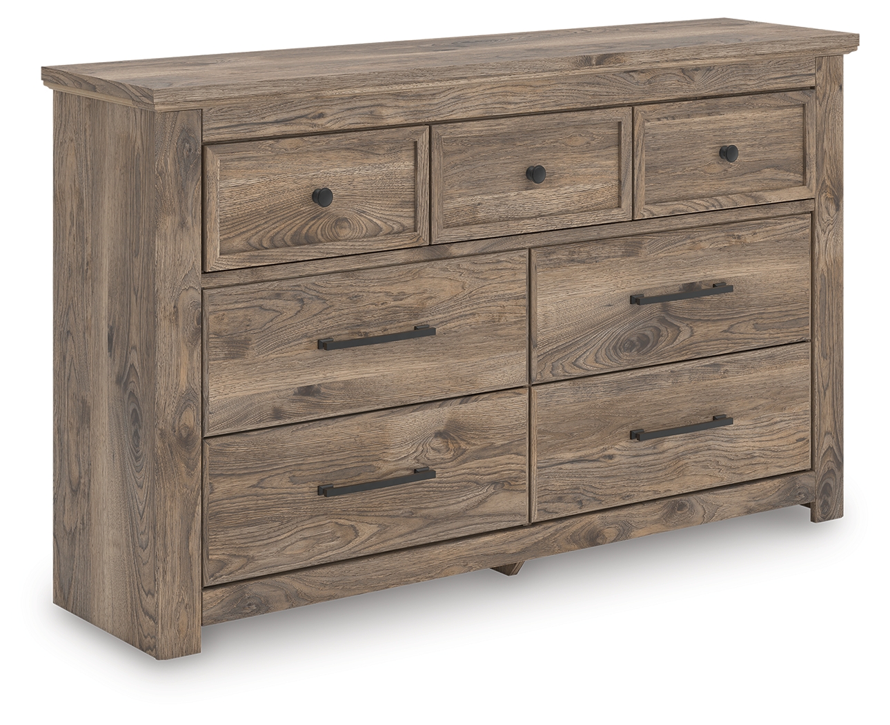 Rusticott - Seven Drawer Dresser - Brown