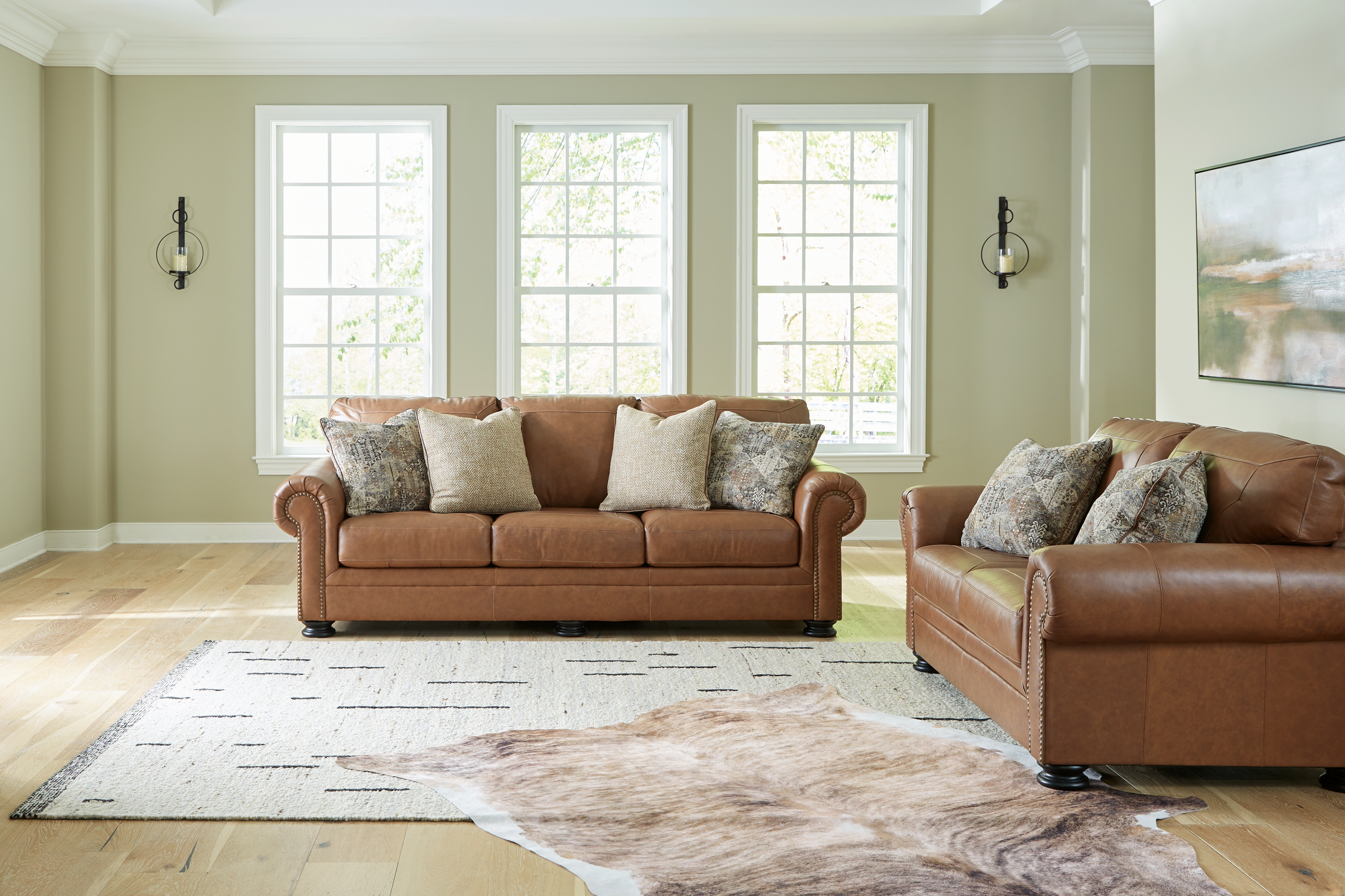 Carianna - 2 Pc. - Sofa, Loveseat - Caramel