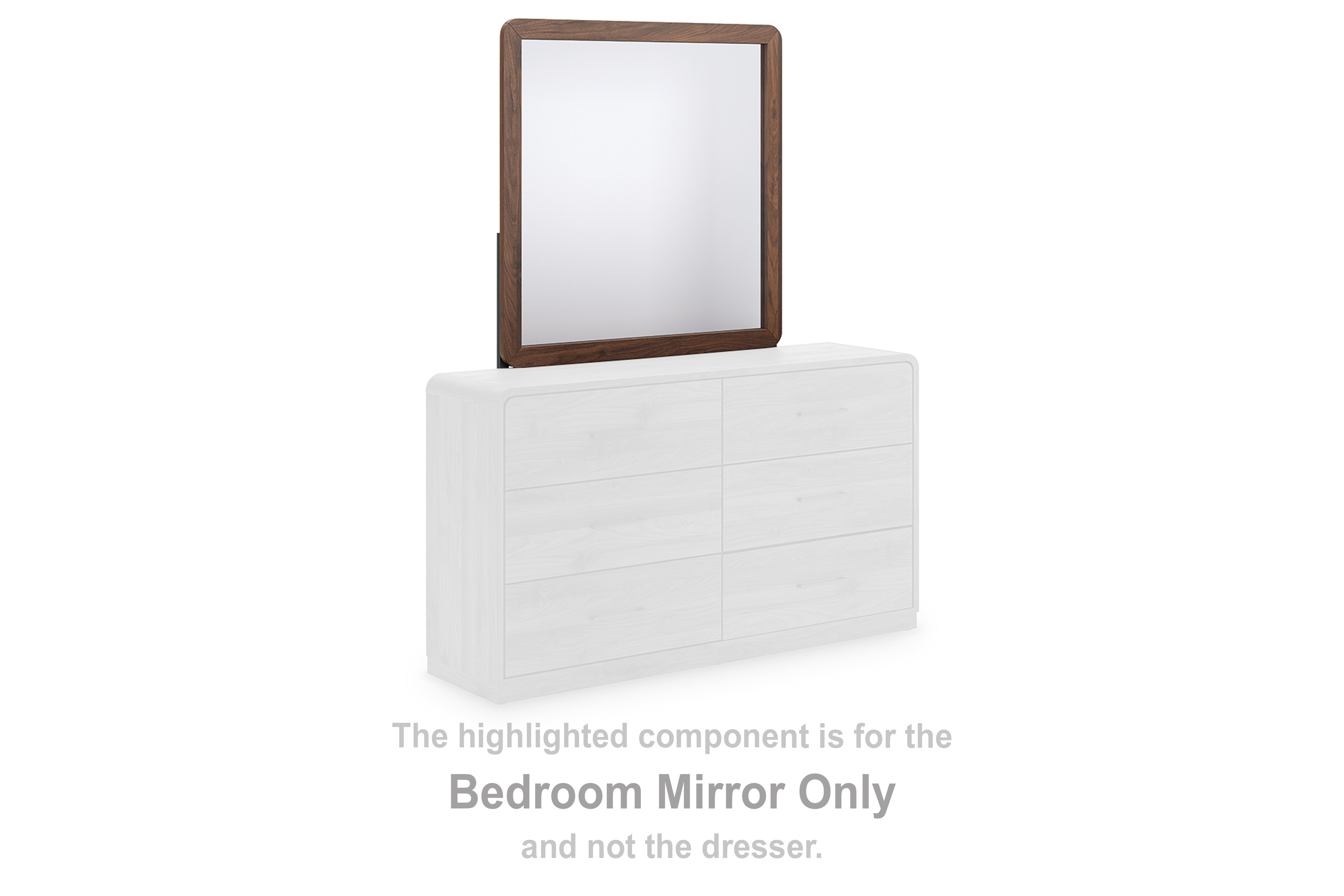 Fortlorn - Bedroom Mirror - Walnut Brown