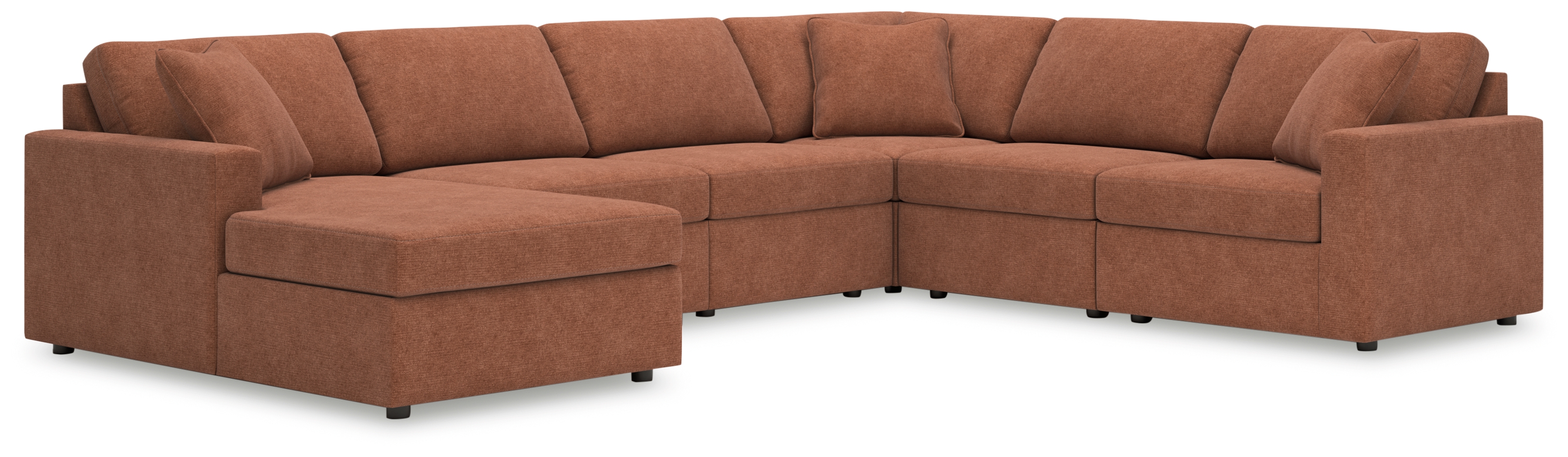 Modmax - 6-Piece Sectional With Laf Corner Chaise - Spice
