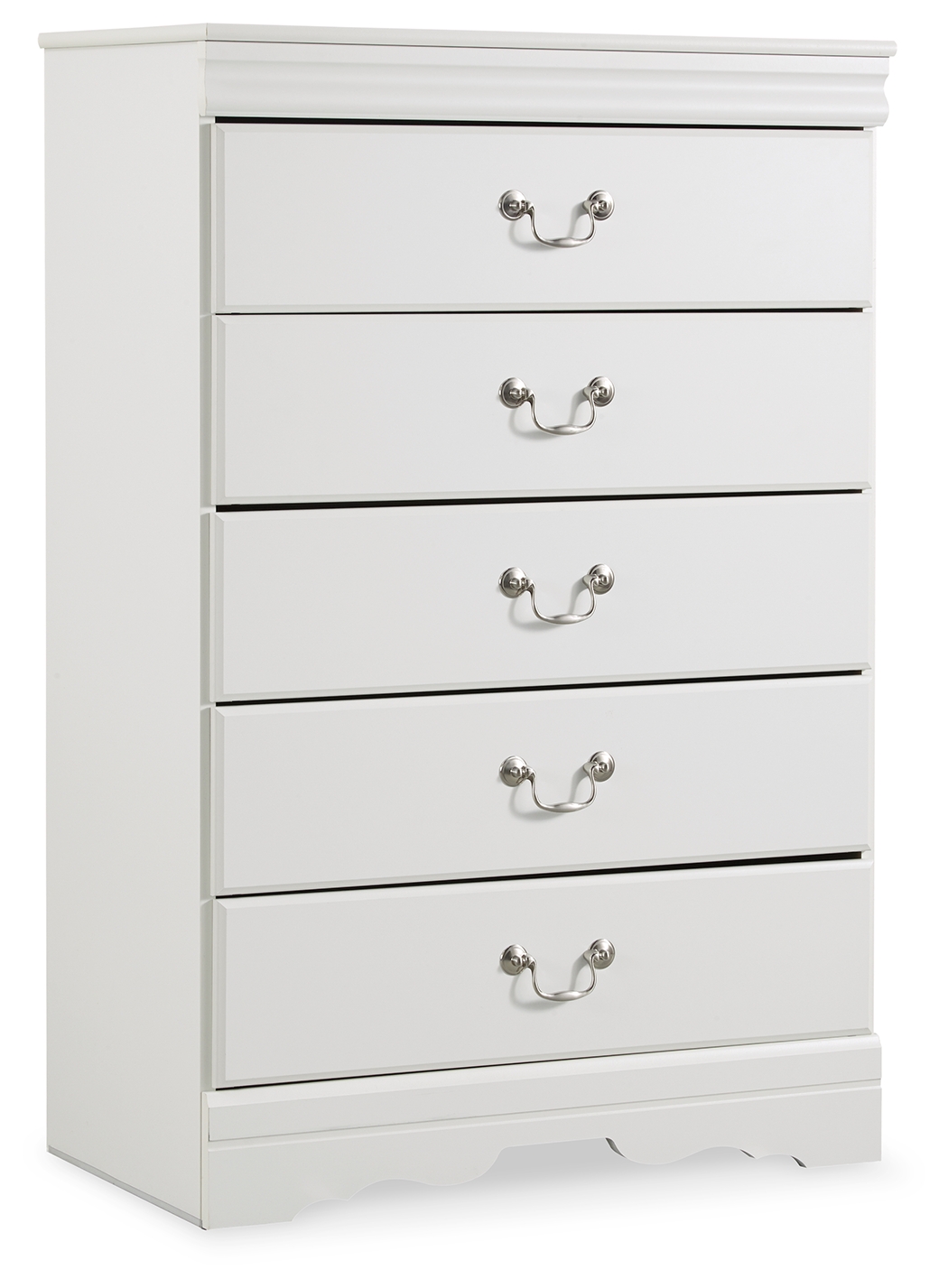 Anarasia - Five Drawer Chest - White