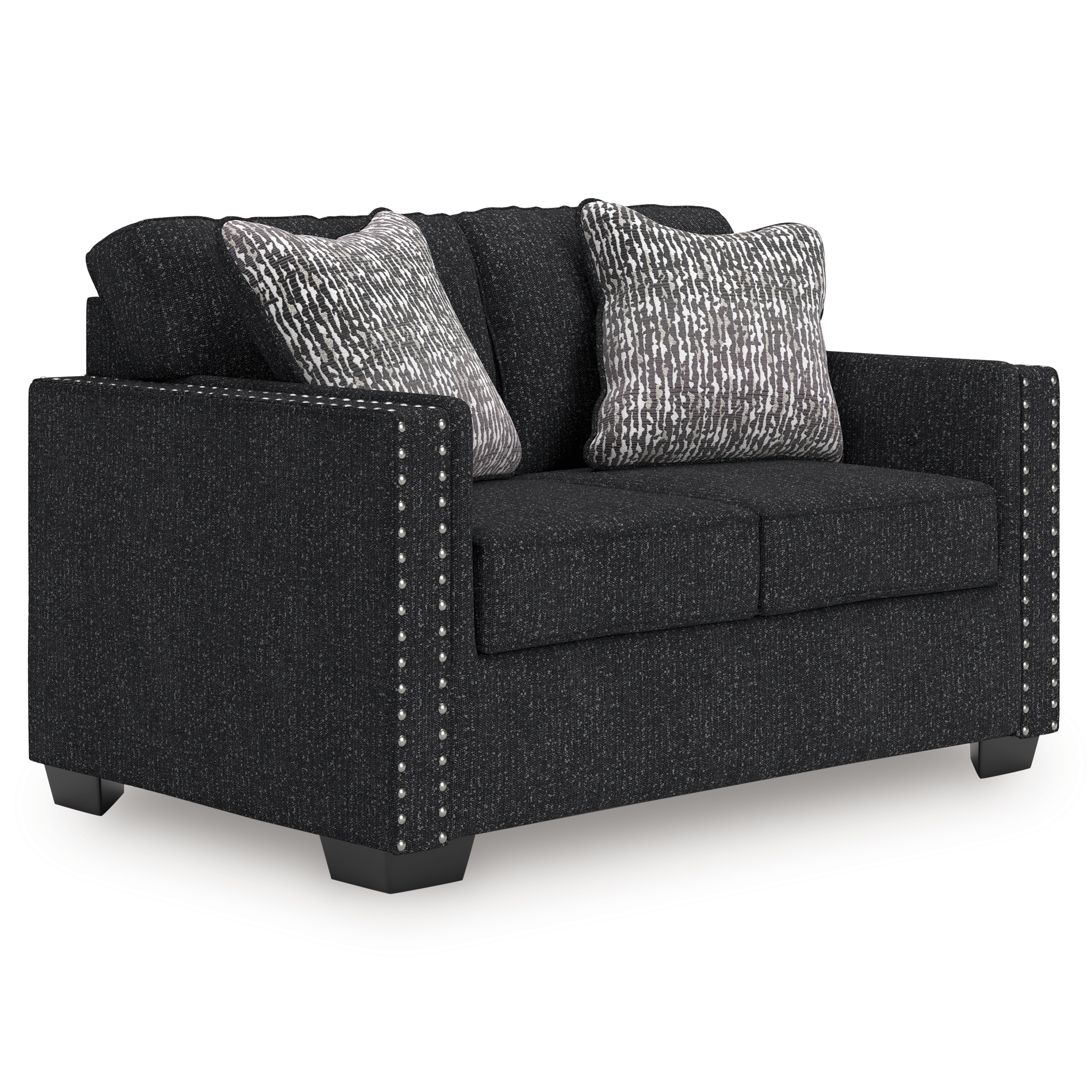 Jasmine Peaks - Loveseat - Coal