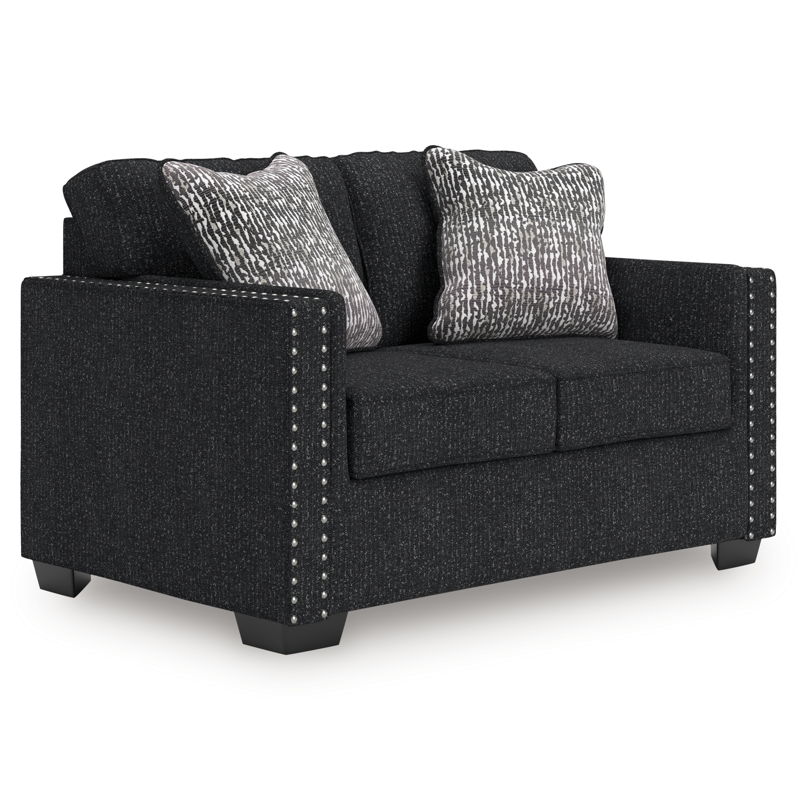 Jasmine Peaks - Loveseat - Coal