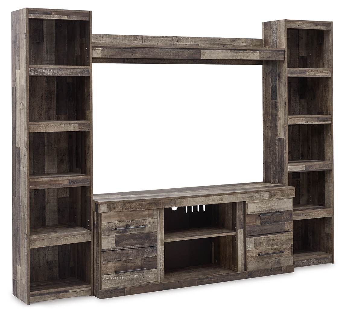 Derekson - 4-Piece Entertainment Center - Multi Gray