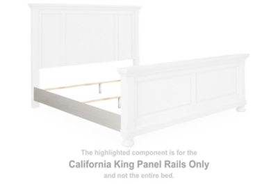Robbinsdale - Cal King Panel Rails - Antique White