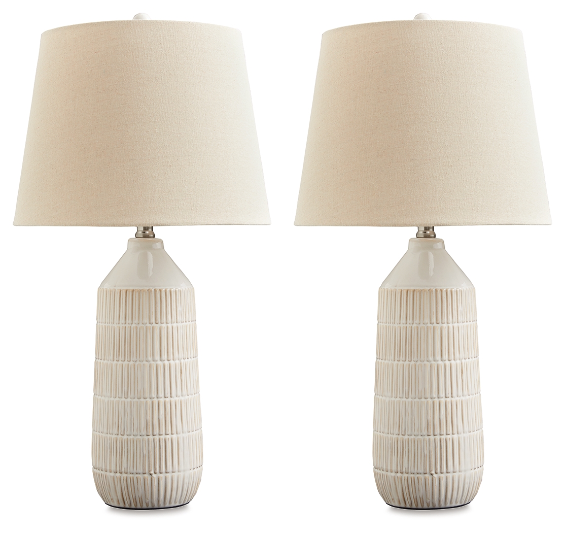 Willport - Ceramic Table Lamp (Set of 2) - Off White