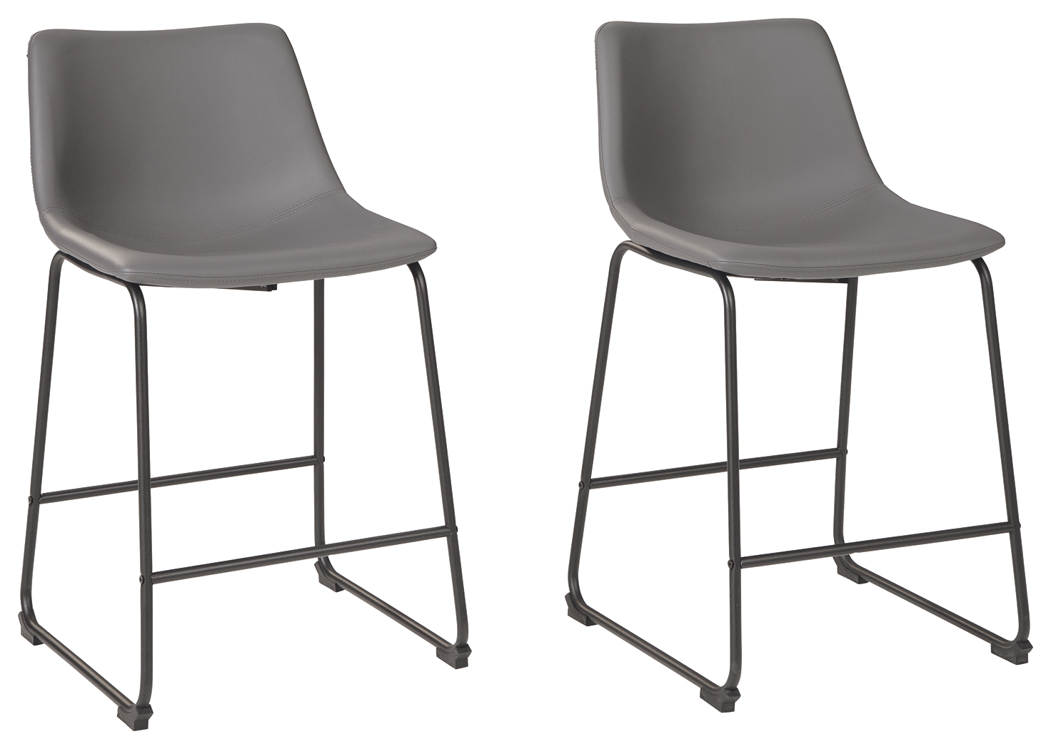 Centiar - Upholstered Barstool (Set of 2) - Gray