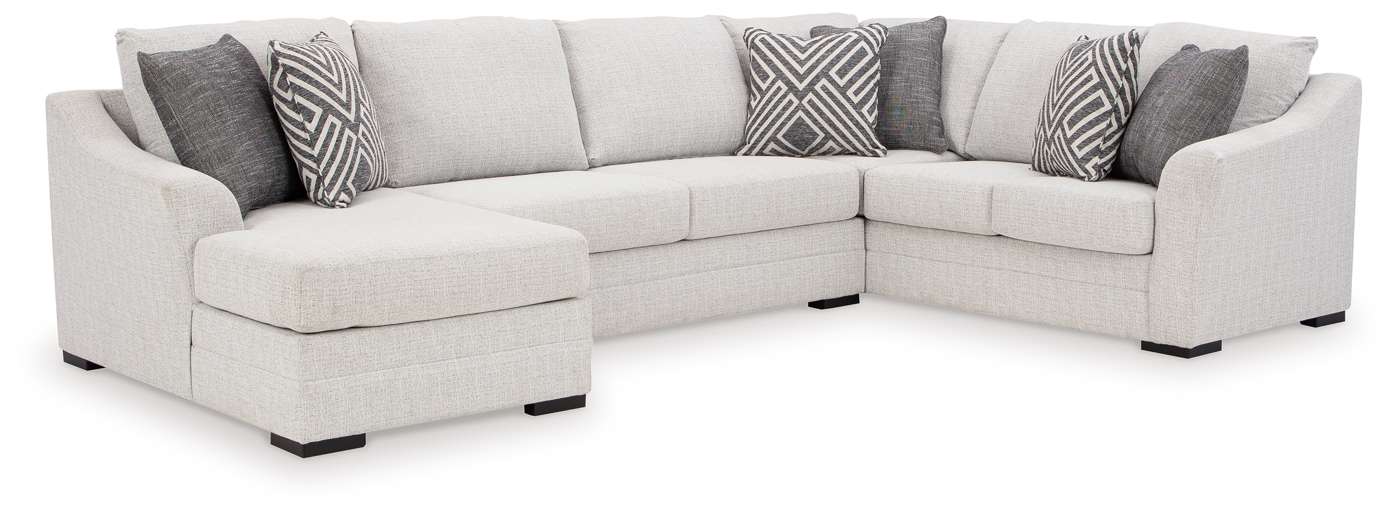Koralynn - 3-Piece Sectional With Laf Corner Chaise - Stone