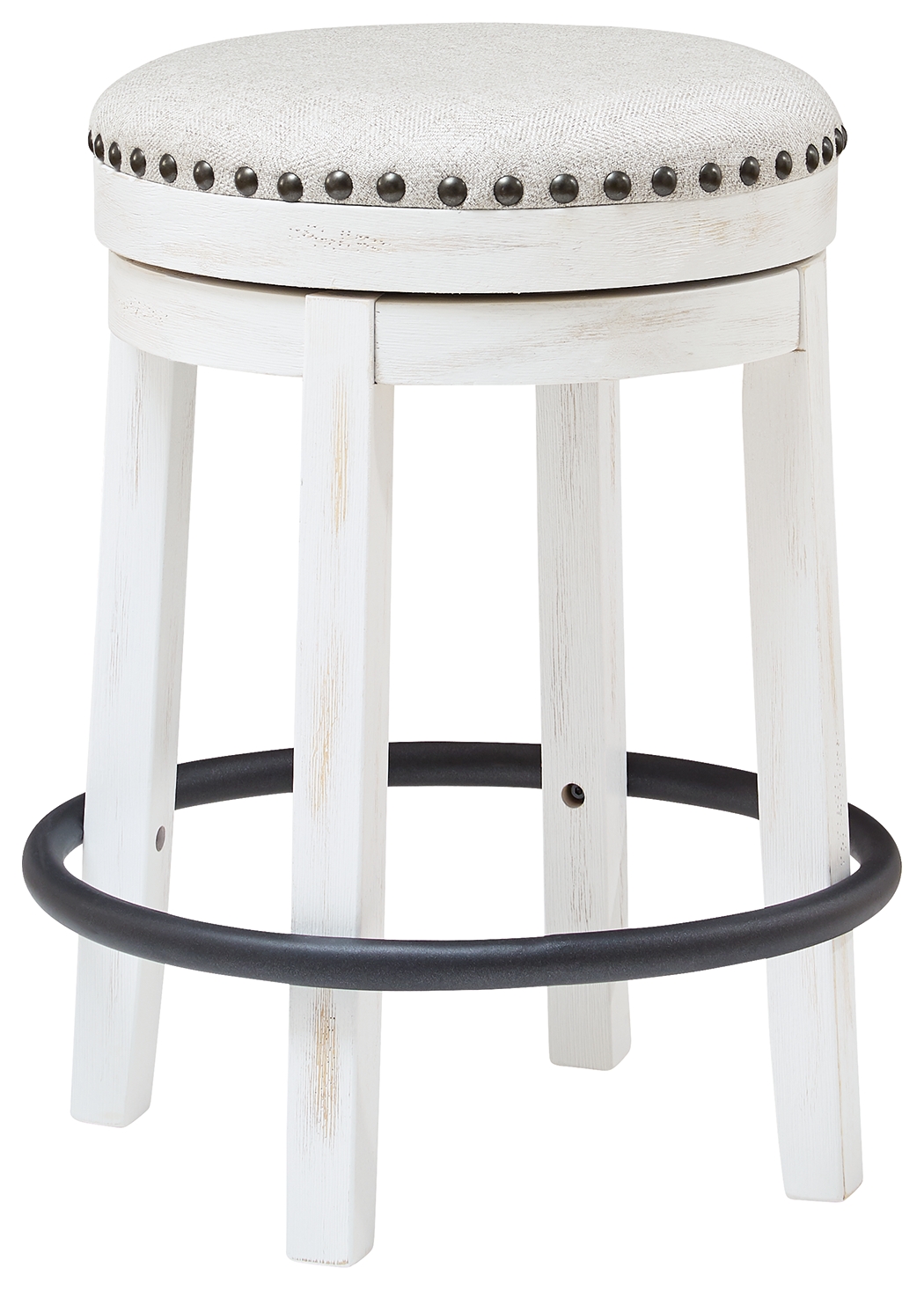 Valebeck - UPH Swivel Stool  - White / Black