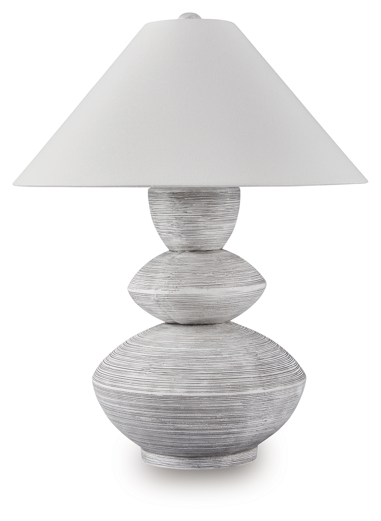 Brickdon - Poly Table Lamp - Distressed White