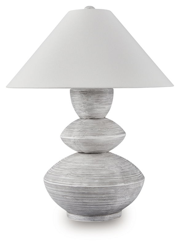 Brickdon - Poly Table Lamp - Distressed White