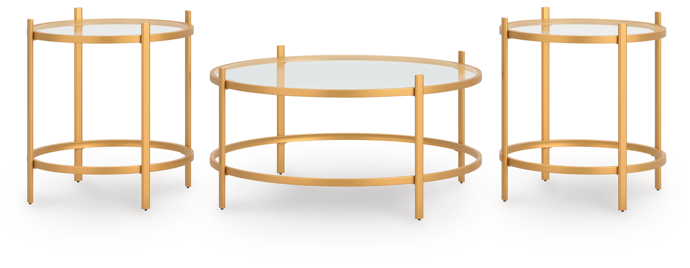Pearlox - Occasional Table Set (Set of 3) - Gold