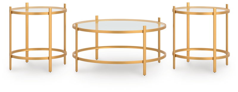 Pearlox - Occasional Table Set (Set of 3) - Gold