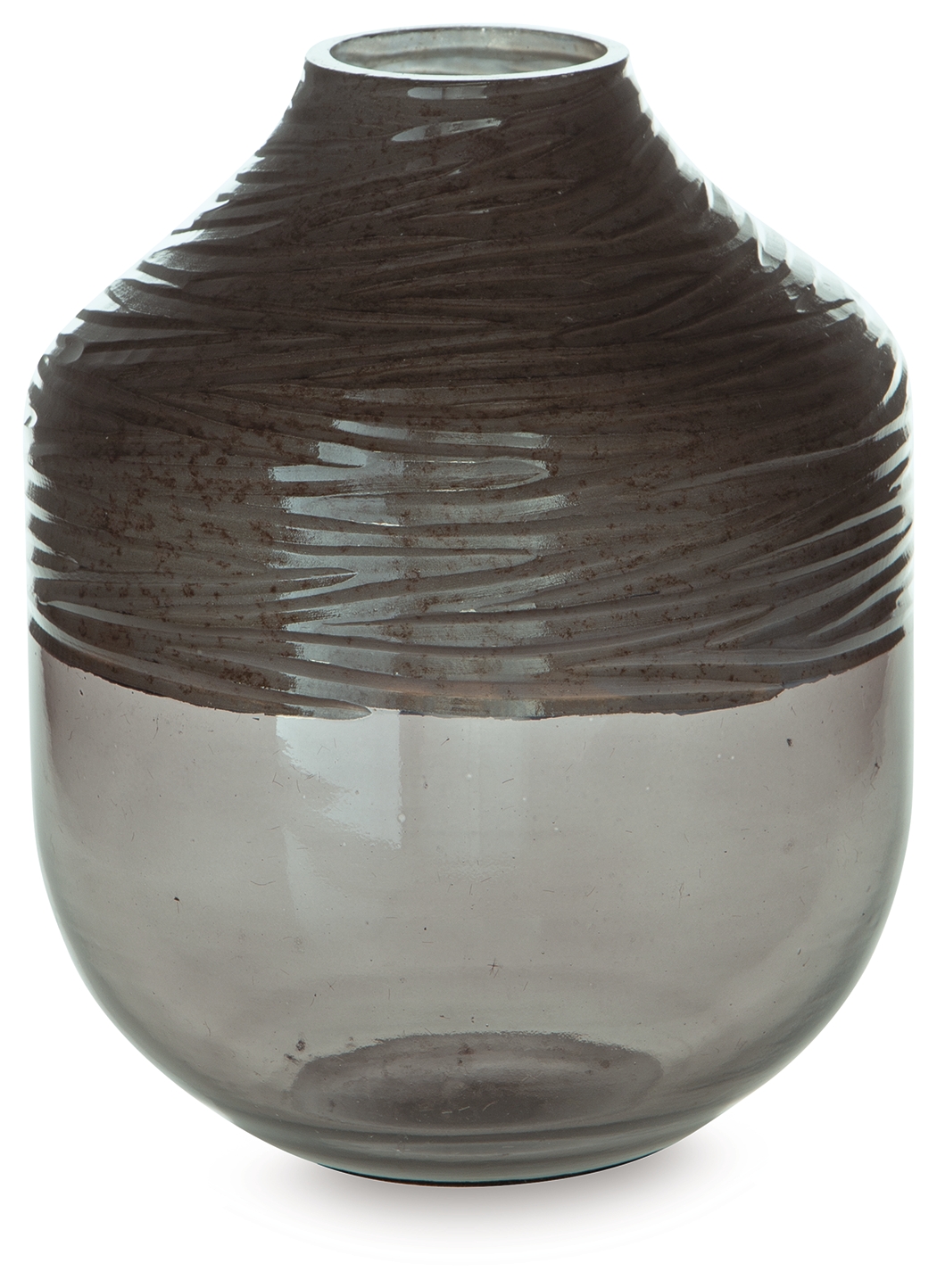 Harpwick - Vase - 10" - Iridescent Gray