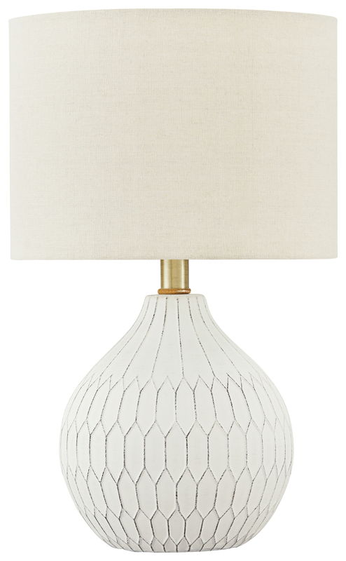 Wardmont - Ceramic Table Lamp  - White