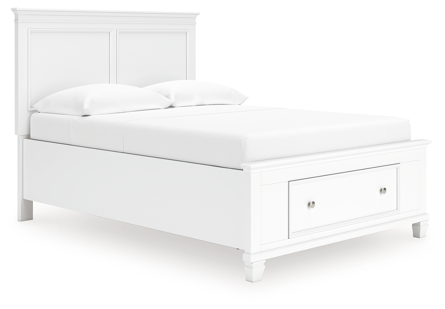 Fortman - Full Panel Storage Bed - White