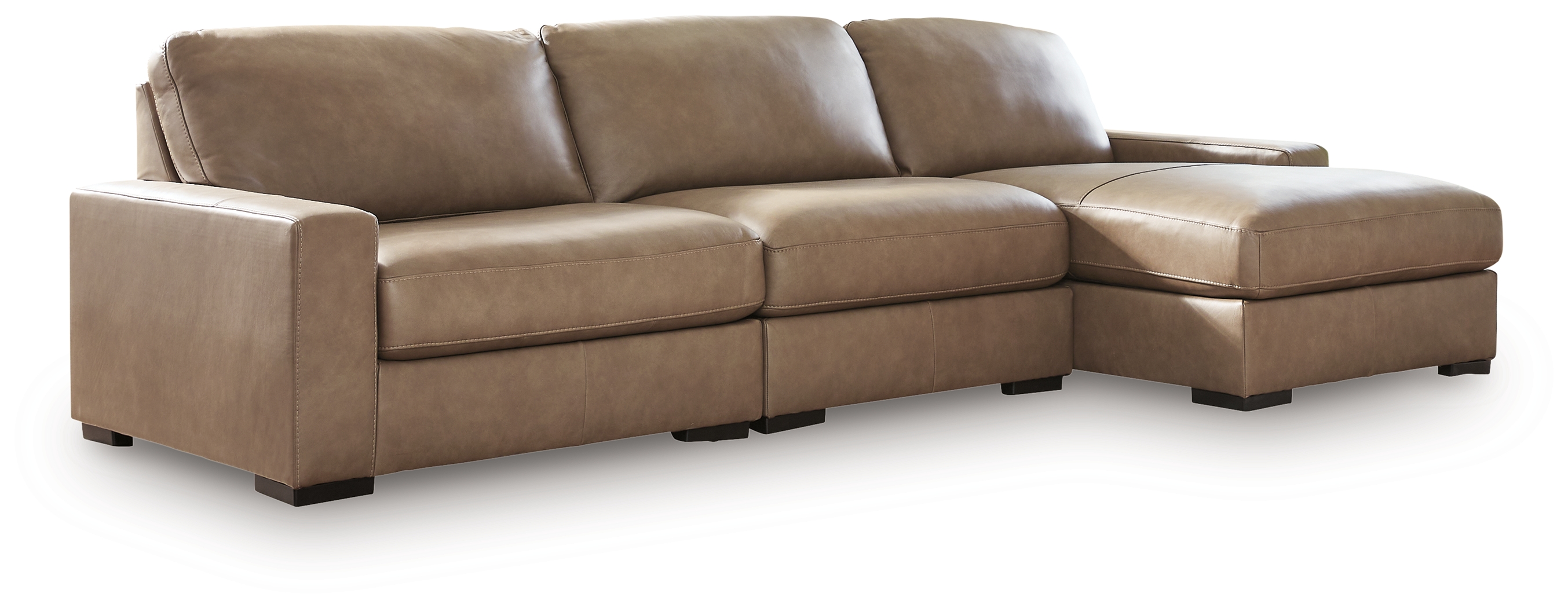 Veronella - 3-Piece Sectional With RAF Corner Chaise - Sahara