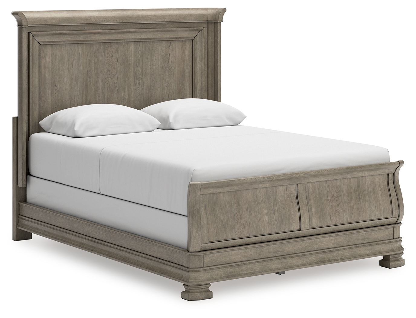 Lexorne - Queen Sleigh Bed - Gray